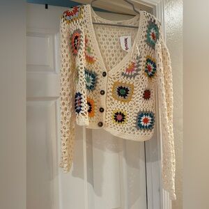 Colorful Crochet Women's Sweater